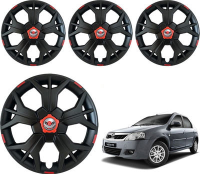 CuboDePlato Sharp Black Wheel Cover 14In Verito Wheel Cover For Mahindra Verito(14.0 inch)