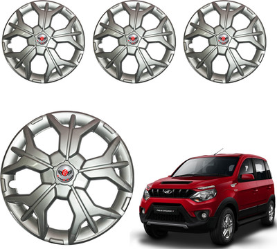 CuboDePlato Sharp Silver Wheel Cover 15In Nuvo Sport Wheel Cover For Mahindra NuvoSport N4(15.0 inch)
