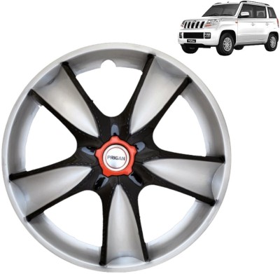 PRIGAN TUV-300 Maple Silver Black 15 INCH Wheel Cover For Mahindra TUV-300(15.0 inch)