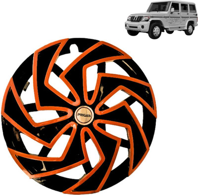 PRIGAN Bolero Spider Orange Black 15 INCH Wheel Cover For Mahindra Bolero(15.0 inch)