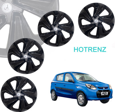 ALPINEZO Cars Wheel Cap/WHEEL COVER 12 INCH Set of 4 , CORONA GREY BLACK 12 Wheel Cover For Universal For Car Universal For Car(14.0 inch)