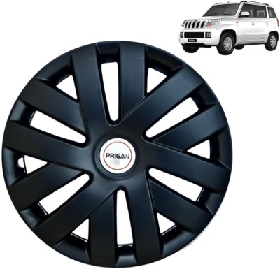 PRIGAN TUV-300 PLO Matte Black 15 INCH Wheel Cover For Mahindra TUV-300(15.0 inch)