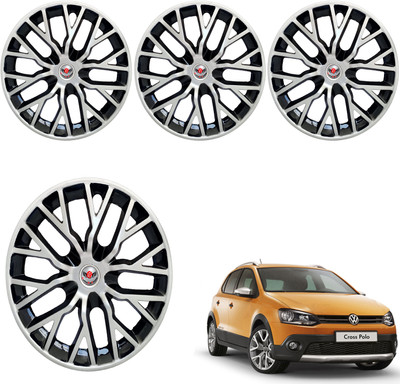 CuboDePlato DeltaBlk DC For 15In Volkswagen Polo Cross Wheel Cover For Volkswagen Polo Cross(15.0 inch)