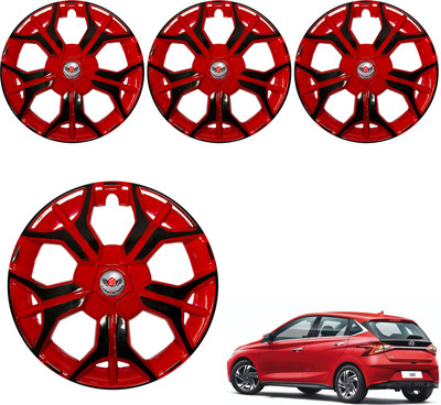 CuboDePlato Sharp Red Black Wheel Cover 15In New i20 2020 Wheel Cover For Hyundai i20 Active 1.4(15.0 inch)