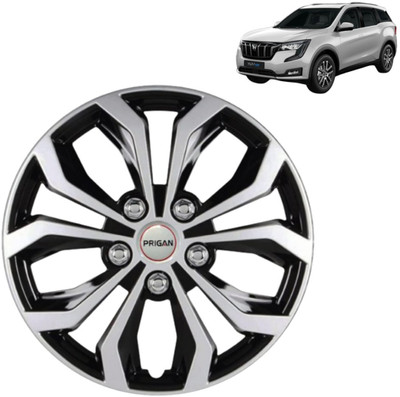 PRIGAN XUV 700 Vision Silver Black 17 INCH Wheel Cover For Mahindra Universal For Car(17.0 inch)