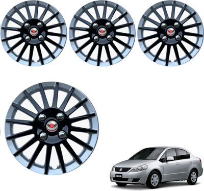 CuboDePlato CDP Car Plastic wheel cover/ colour Black-silve Wheel Cover For Maruti SX4(15.0 inch)