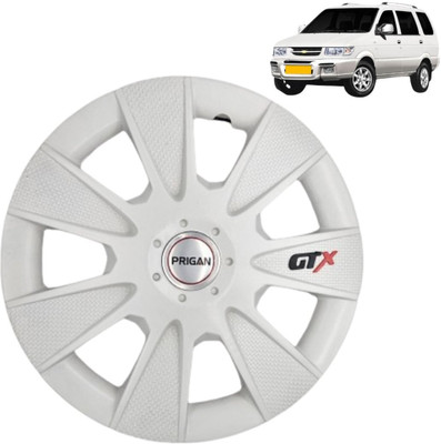 PRIGAN Tavera GTX White 15 INCH Wheel Cover For Chevrolet Tavera(15.0 inch)
