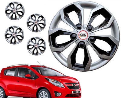 Kunj Autotech 14 Inch Wheel Cap Cover for Beat Silver Black Wheel Cover For Chevrolet Beat(14.0 inch)