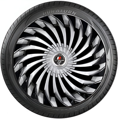 Origin Paradise Silver Black Wheel Cover/Cap for All Cars, Car Wheel Cover (13 Inch) Wheel Cover For Universal For Car Universal For Car(13.0 inch)