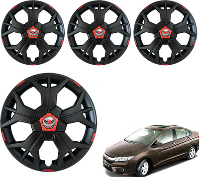 CuboDePlato Sharp Black Wheel Cover 15In City Idtec Wheel Cover For Honda City i DTec S(15.0 inch)