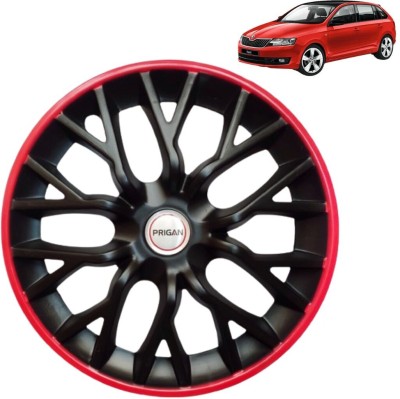 PRIGAN Rapid Phantom GT Red Black 15 INCH Wheel Cover For Skoda Rapid(15.0 inch)