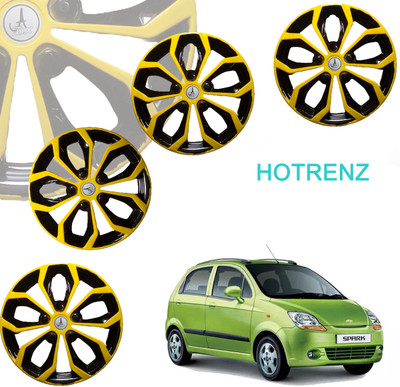 HOTRENZ Cars Wheel Cap/WHEEL COVER 13 INCH Set of 4CarDELTA RED BLACK 13 Wheel Cover For Universal For Car Universal For Car(14.0 inch)