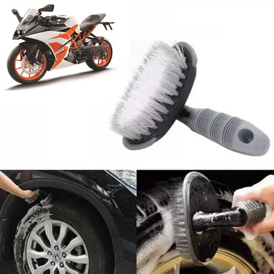 ROYAL AUTO MART Bike Tyre Rim Cleaner Brush for Universal All Bikes-BL1_67 0 ml Wheel Tire Cleaner(Pack of 1)