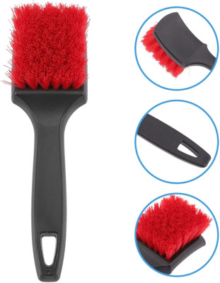FOXCARE Tyre & wheel cleaning Brush For cars and bikes 0 ml Wheel Tire Cleaner(Pack of 1)