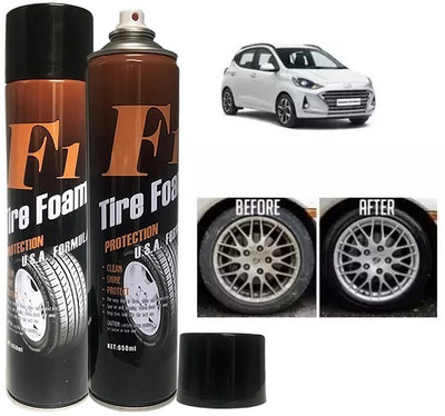 My Machine Tyre/Tire Foam Cleaner For Car/Bike Vehicle Interior/exterior Cleaner WTC-A02 650 ml Wheel Tire Cleaner(Pack of 1)