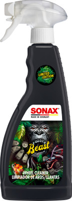 Sonax Beast Wheel Cleaner Limited Edition | Powerful Shine Formula for All Rim Types 500 ml Wheel Tire Cleaner(Pack of 1)