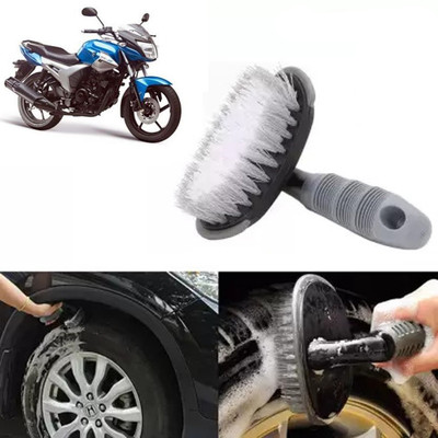 ROYAL AUTO MART Bike Tyre Rim Cleaner Brush for Universal All Bikes-BL1_124 0 ml Wheel Tire Cleaner(Pack of 1)