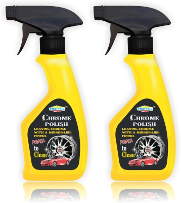 PRAFFUL All Metal Cleaner, Rust Remover, Polisher and Protectant 500 ml Wheel Tire Cleaner(Pack of 2)