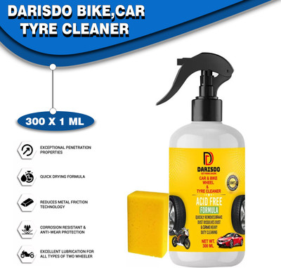 Darisdo Bike Car Tyre & Wheel Cleaner 300 ml Wheel Tire Cleaner(Pack of 1)