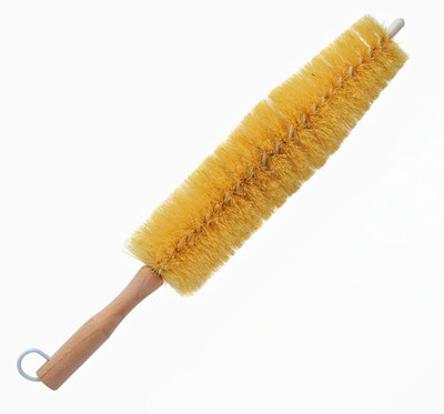 11oils autocare Wooden Handle Wheel Brush for Alloy, Spoke & Engine Cleaning 1 ml Wheel Tire Cleaner(Pack of 1)