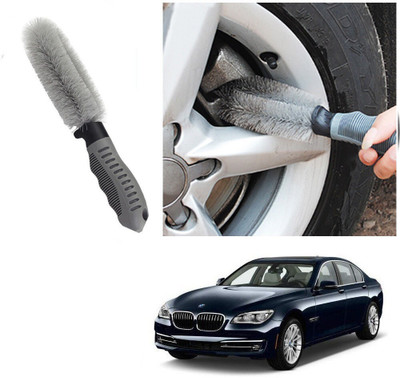 Qiisx CAR ALLOY WHEEL CLEANER BRUSH TYRE RIM FOR B-M-W 7 Series 100 g Wheel Tire Cleaner(Pack of 1)