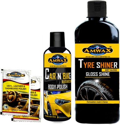amwax TYR250BD120D2 390 ml Wheel Tire Cleaner(Pack of 1)