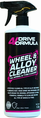 AUTO PICKUP 4 Drive Formula Wheel Alloy Long Lasting, Repels Dirt, Wheel Rim Shiner Polish. 1 L Wheel Tire Cleaner(Pack of 1)