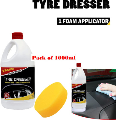 S R SHINE AUTO SPA All-in-1 Polish& Protectant PACK OF 1000ML 1000 ml Wheel Tire Cleaner(Pack of 1)