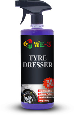 we-3 TYRE POLISH 1 L Wheel Tire Cleaner(Pack of 1)