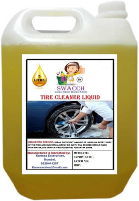 swacch TIRE CLEANER LIQUID 5 LITRE 5 L Wheel Tire Cleaner(Pack of 1)
