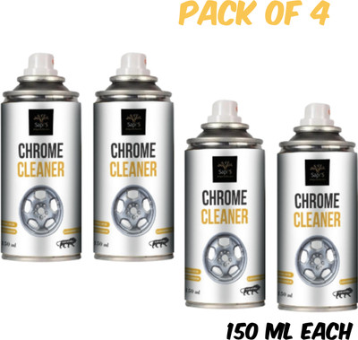 SAPI'S Chrome_cleaner150ml 600 ml Wheel Tire Cleaner(Pack of 4)