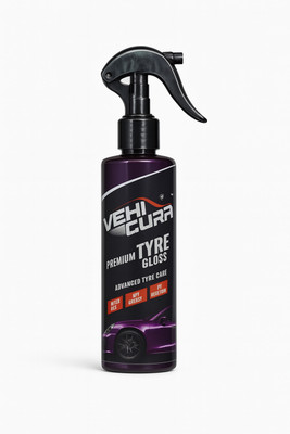 VEHICURA Premium Tyre Gloss 200 ml Wheel Tire Cleaner(Pack of 1)