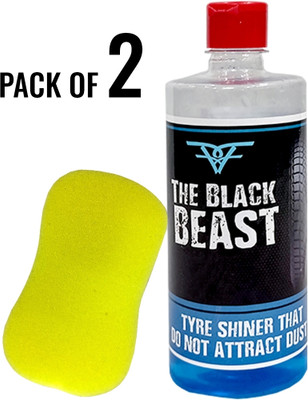 THE BLACK BEAST FT_2 400 ml Wheel Tire Cleaner(Pack of 2)