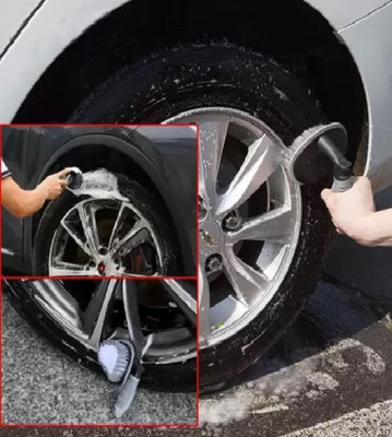 ETH Wheel Tyre Rim Clean Wash Brush Combo 2 Wheel Tire Cleaner SET OF 2 1 g Wheel Tire Cleaner(Pack of 2)