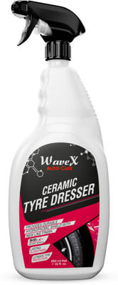 Wavex Ceramic Tyre Dresser | Protection with Extra Shine | Ceramic Tyre Polish for Car 650 ml Wheel Tire Cleaner(Pack of 1)