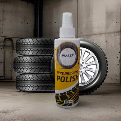 WASEF Tyre Dressing Polish Liquid_04 250 ml Wheel Tire Cleaner(Pack of 1)