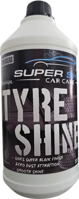 super shine car care Tyre Shiner Liquid Gel 1000 ml Wheel Tire Cleaner(Pack of 1)