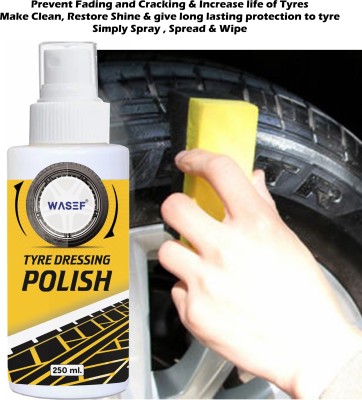 WASEF Tyre Dressing Polish Liquid_14 250 ml Wheel Tire Cleaner(Pack of 1)