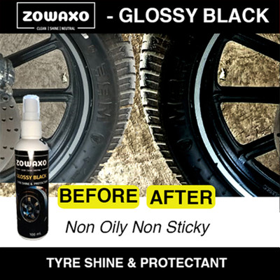 zowaxo Glowssy Black 100 ml Wheel Tire Cleaner(Pack of 1)