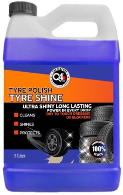 Q4EVER Q4 EVER HIGH GLOSS TIRE POLISH 5 L Wheel Tire Cleaner(Pack of 1)
