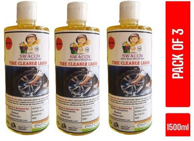 swacch TIRE POLISH LIQUID 500ML (PACK OF 3) 1500 ml Wheel Tire Cleaner(Pack of 3)