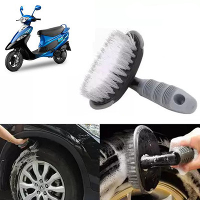 ROYAL AUTO MART Bike Tyre Rim Cleaner Brush for Universal All Bikes-BL1_103 0 ml Wheel Tire Cleaner(Pack of 1)