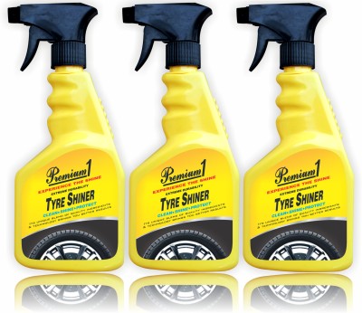 Premium1 Extreme Durability Restores Gloss in Tyre 1500 ml Wheel Tire Cleaner(Pack of 3)