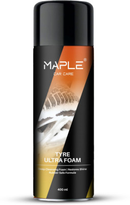 Maple Tyre Ultra Foam Restores Shine Rubber-Safe Formula 400 ml Wheel Tire Cleaner(Pack of 1)