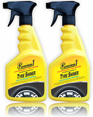 Premium1 Extreme Durability Restores Gloss in Tyre 1000 ml Wheel Tire Cleaner(Pack of 2)
