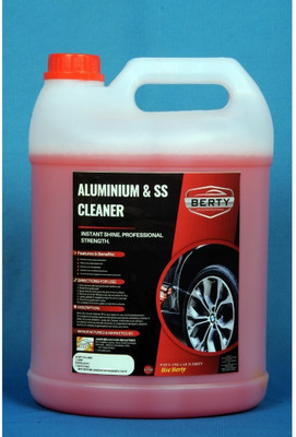 BERTY Aluminium And SS Cleaner For Car And Bike Instant Cleaner Polish 5 L Wheel Tire Cleaner(Pack of 1)