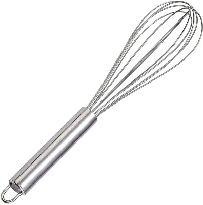 Quickcollection Stainless Steel Whisk for Blending, Whisking, Beating and Stirring, Stainless Steel Coil Whisk