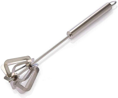ticrox 60991 W Silver Mixi Egg,Lassi,Butter Milk Maker,Mixer (Apple Mixi) Pack of 1 Piece. Hand Blender(Whisks, Hand Push Whisk Blender Semi-Automatic Whisk Mixer Egg Milk Beater)