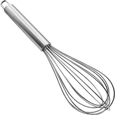 CookoFriends Whisker Stainless Steel for Blending, Whisking, Beating and Stirring, Egg Beater Stainless Steel Balloon Whisk