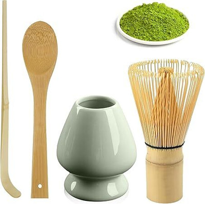 MSVTRADESS Bamboo Whisk for Matcha Set Wood Balloon Whisk